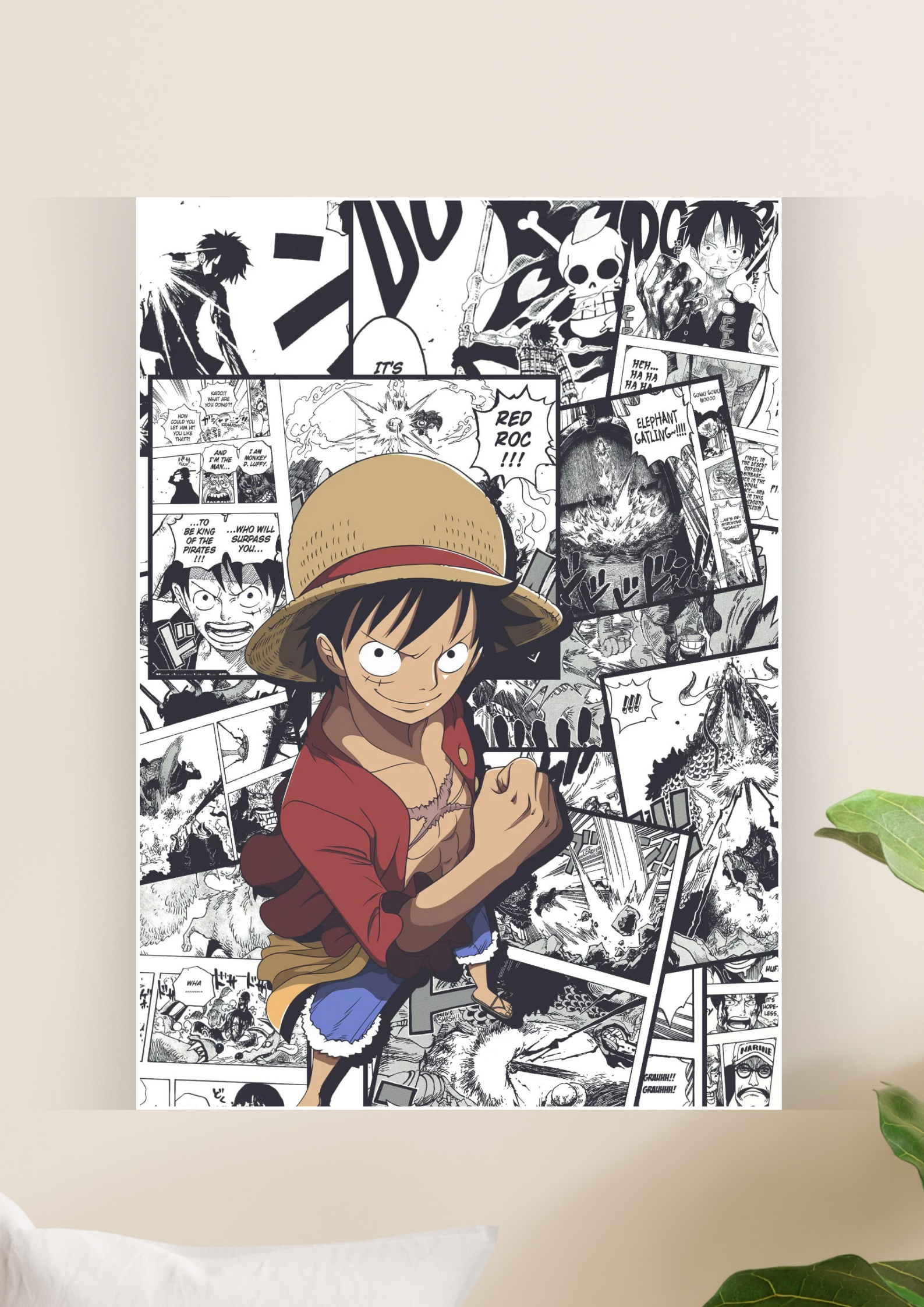 One Piece Luffy Manga Poster | Anime Posters