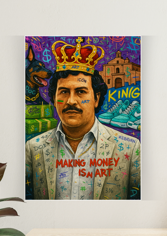 Pablo Escobar x Making Money Is n Art Poster | Motivation Poster