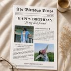 Personalized Newspaper #002 | Custom Birthday Newspaper