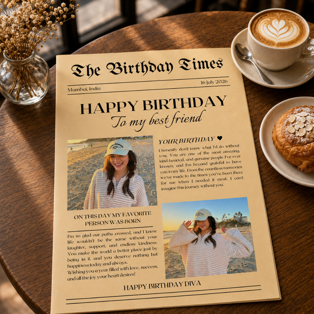 Personalized Newspaper #003 | Custom Birthday Newspaper