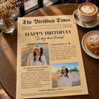 Personalized Newspaper #003 | Custom Birthday Newspaper
