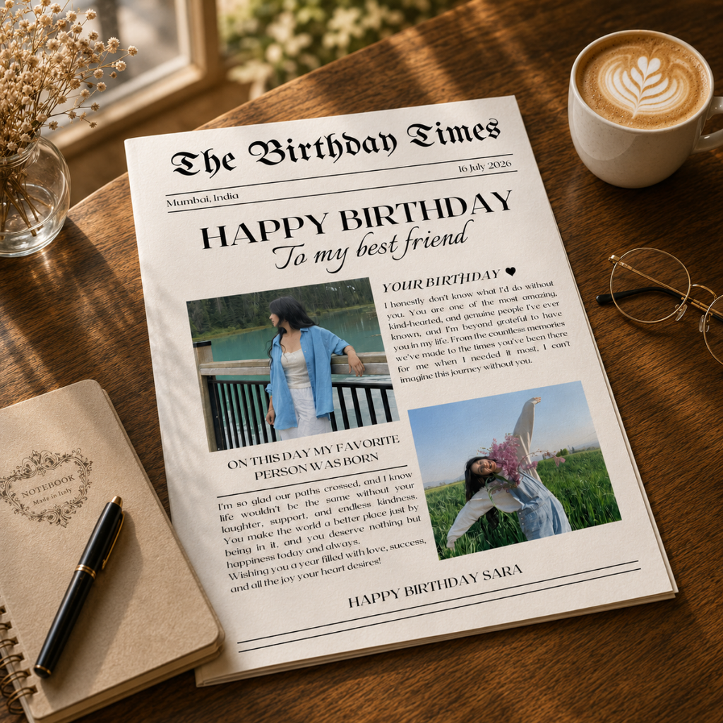Personalized Newspaper #002 | Custom Birthday Newspaper