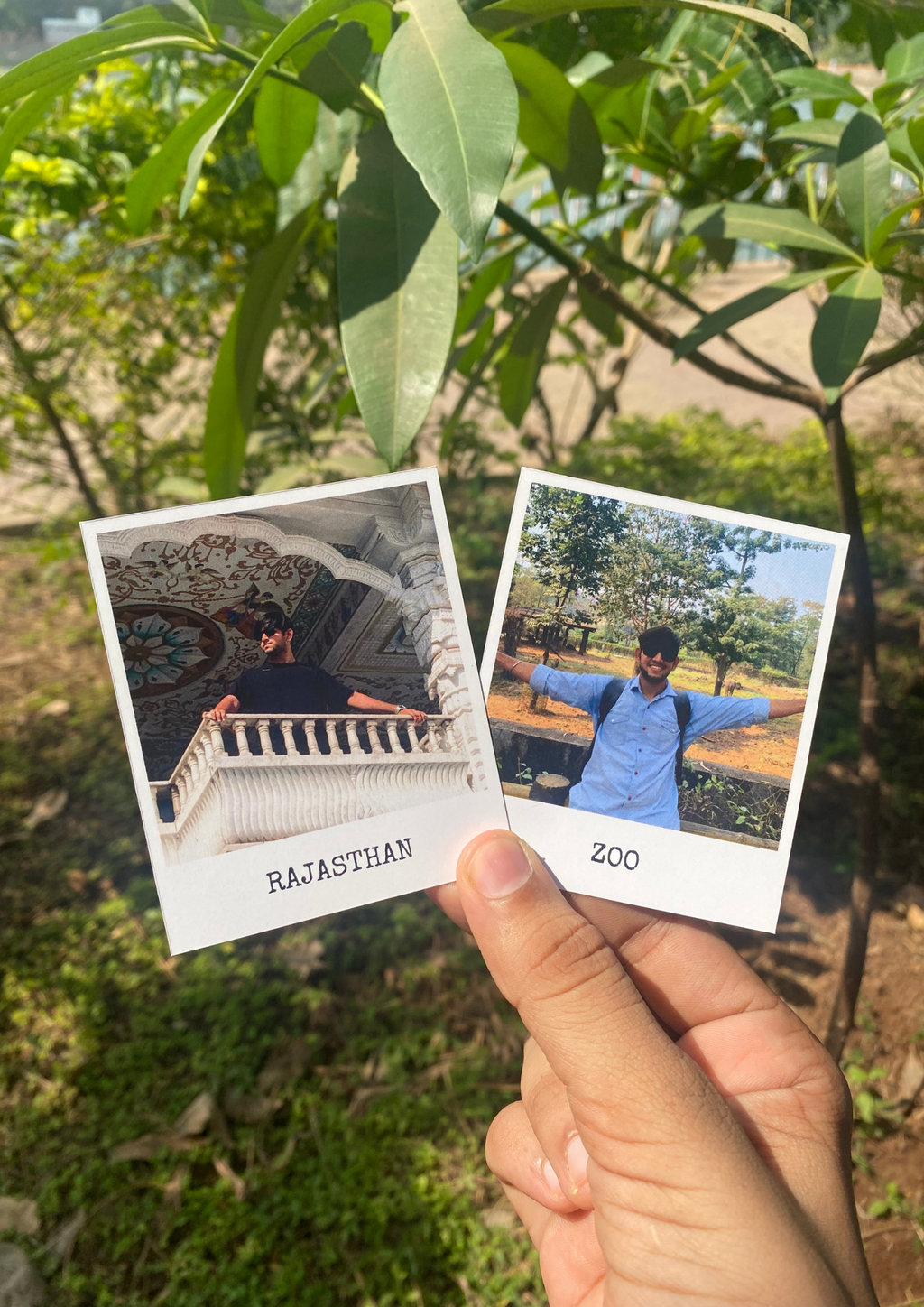 Custom Photo Polaroids With Cute Text | Large Size