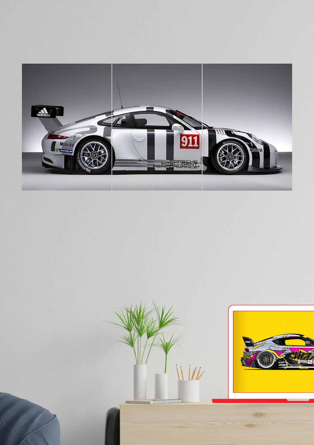 Porsche 911 GT3 #3 Poster | Split Design Poster | Pack Of 3 GenZCustom