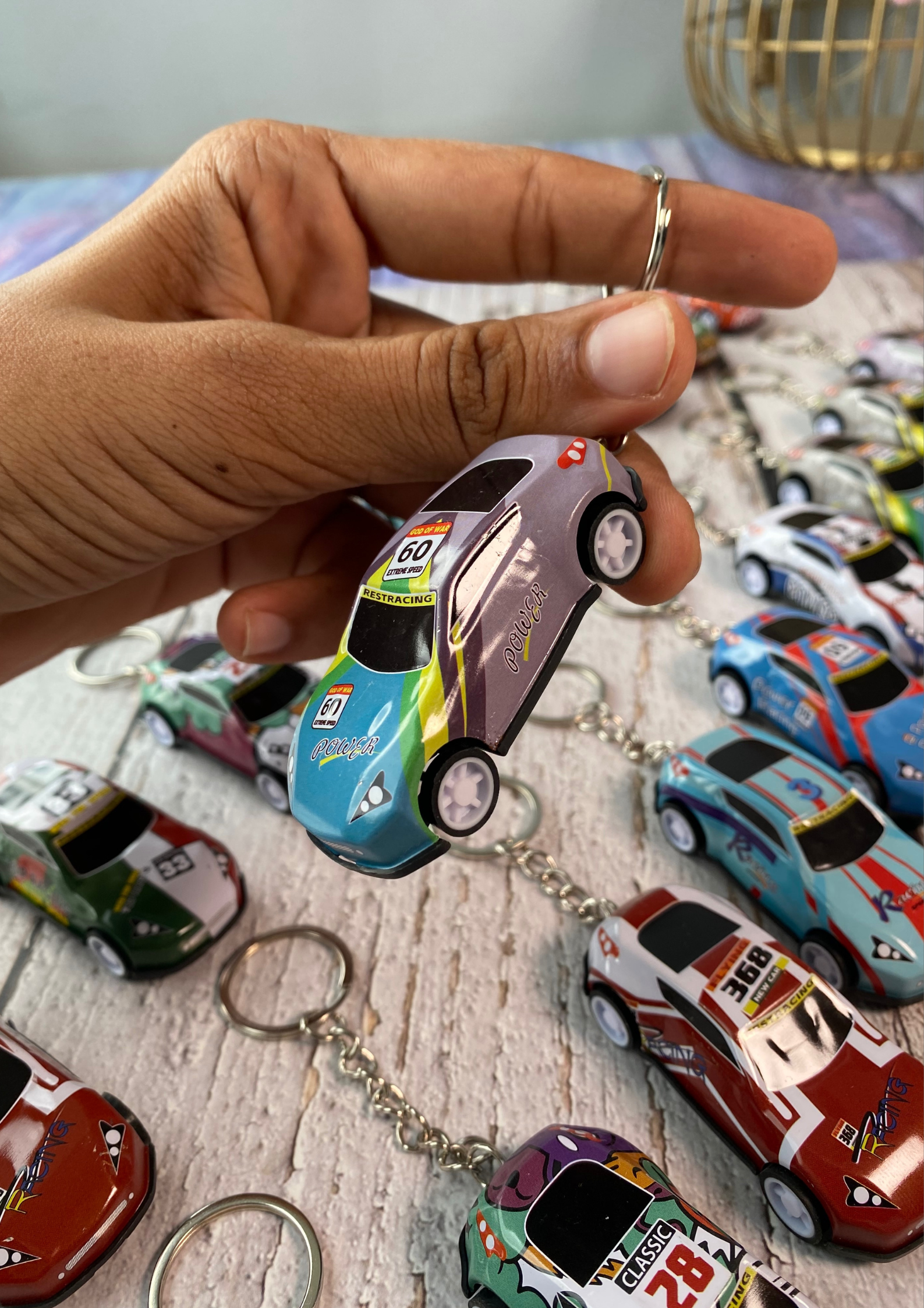 Pullback Car Keychain | Mini Car Keychain
