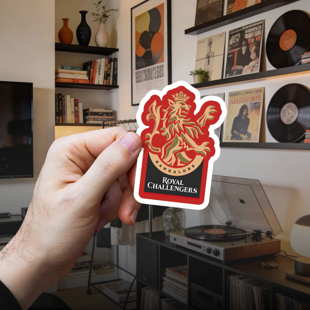 RCB Logo Sticker | Premium GenZCustom Sticker