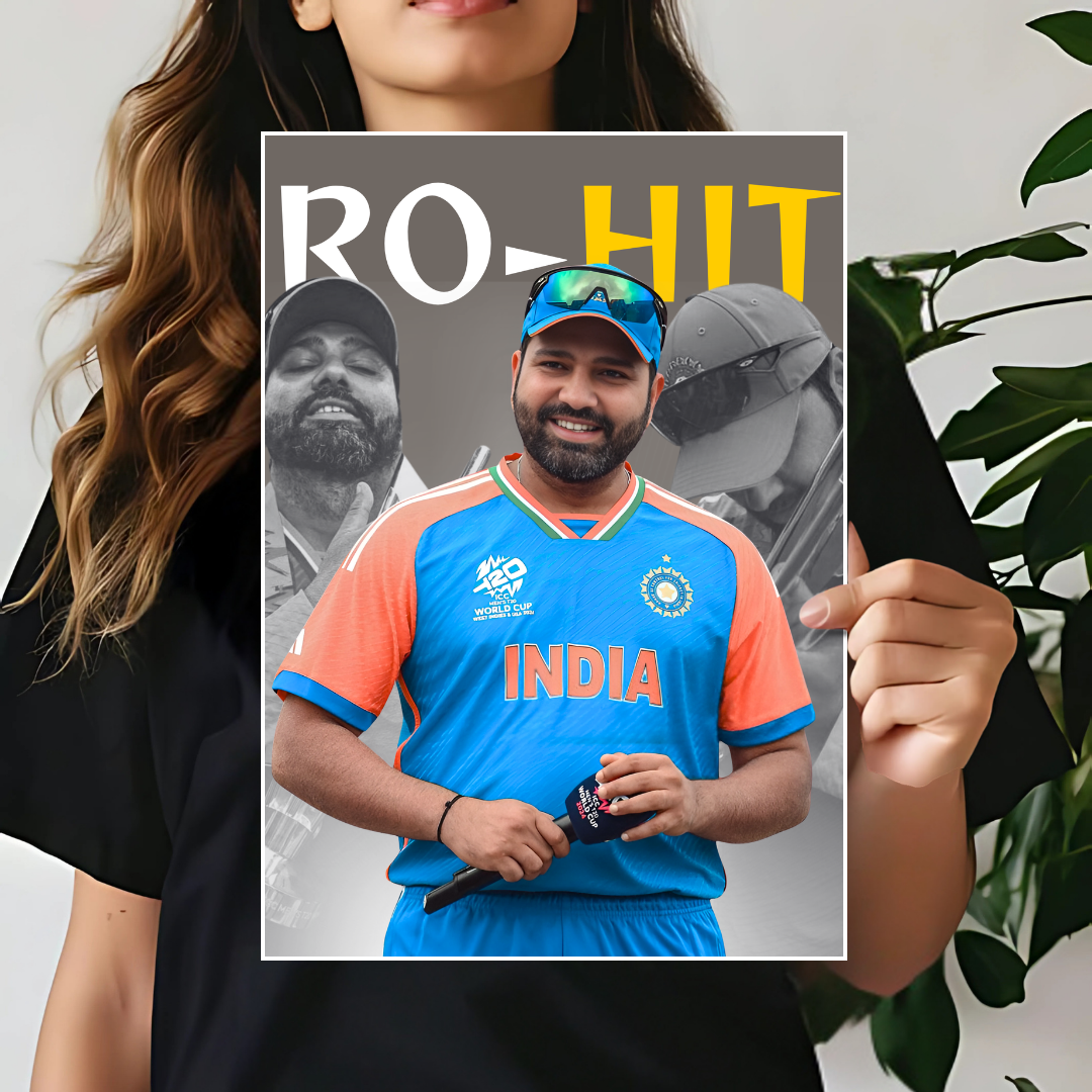 RO-HIT Sharma Poster | Cricket Wall Poster 