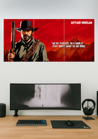 Red Dead Redemption X Arthur Morgan | Gaming Set | Split Design Poster