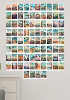 SET OF 84 PIECES Vintage Travel Wall Collage | Wall Collage Kit