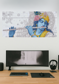 Shri Krishna Poster #02 | Devotional Set | Set of 3 Split Design Poster