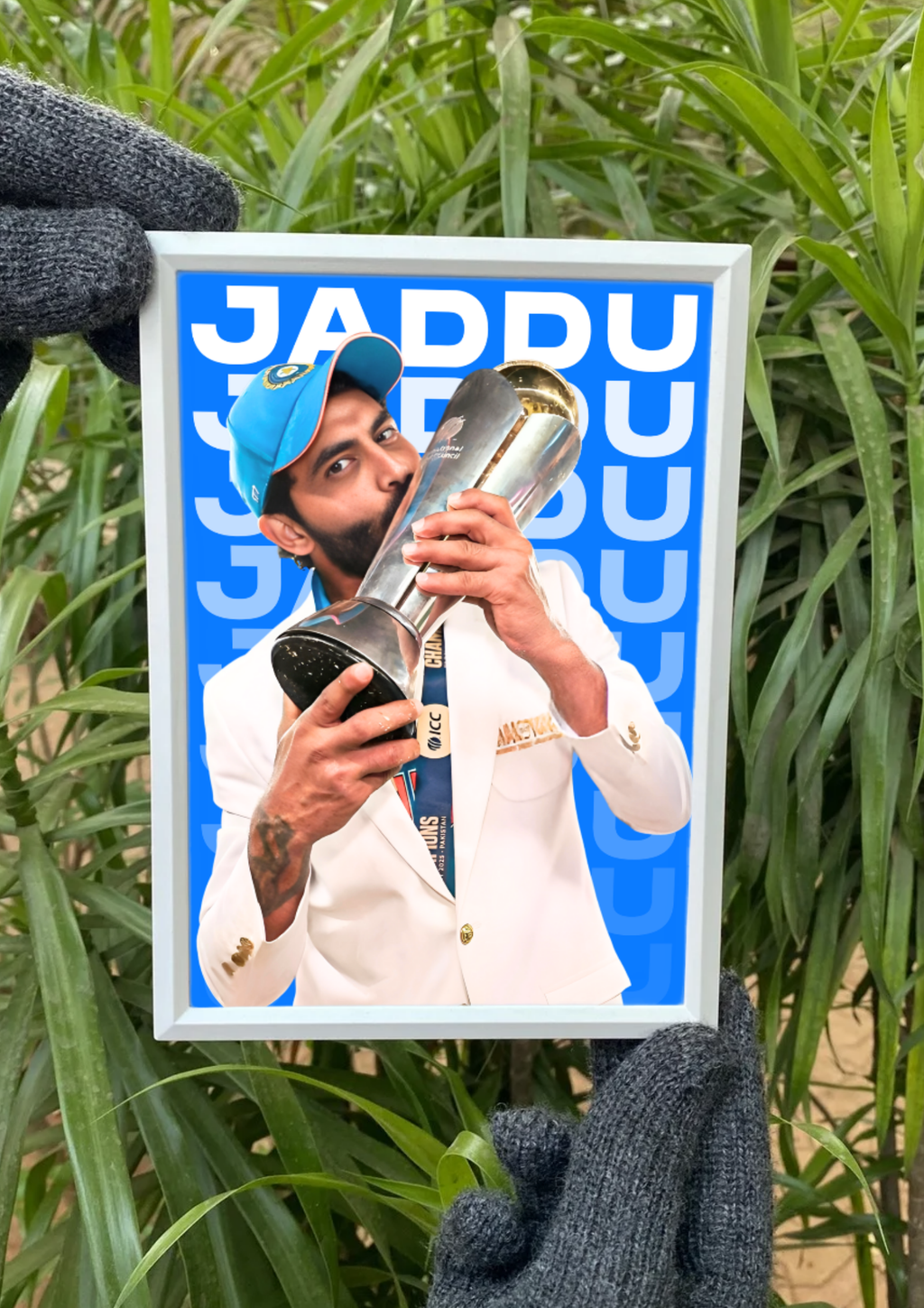Sir Ravindra Jadeja x Jaddu Insta Frame | Aesthetic Insta Frame