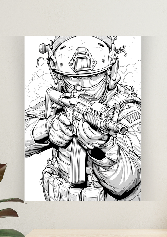 Sketch Soldier Poster | Games Posters 