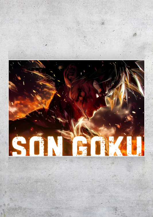 Son Goku Landscape Poster