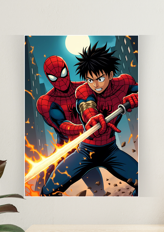 Spiderman x Anime Poster | Anime Posters