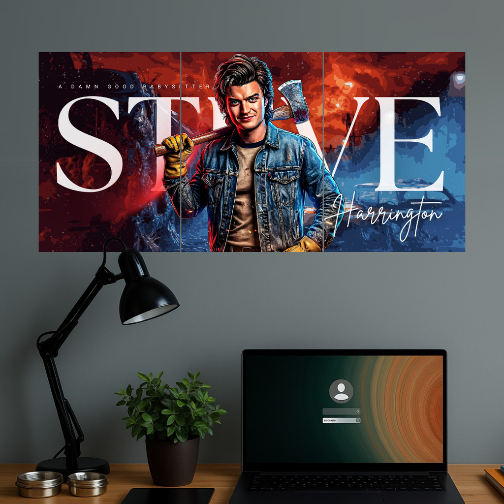 Steve Harrington | Stranger Things Web Series | Split Design Poster