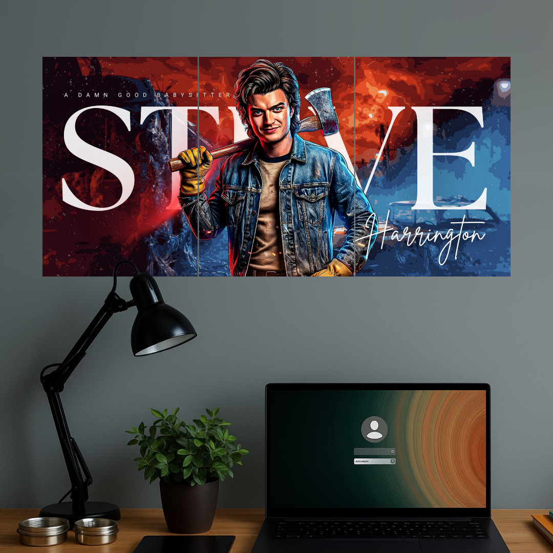 Steve Harrington | Stranger Things Web Series | Split Design Poster