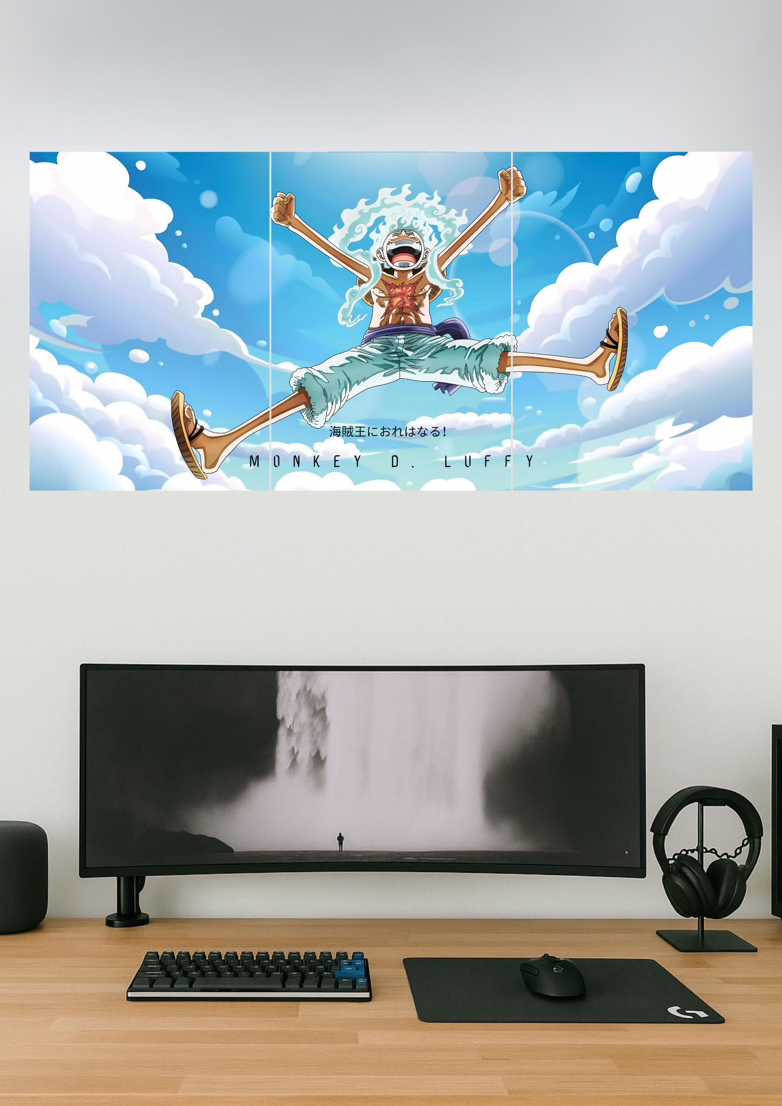 THE MONKEY D. LUFFY #01 | Anime Poster | Split Design Poster