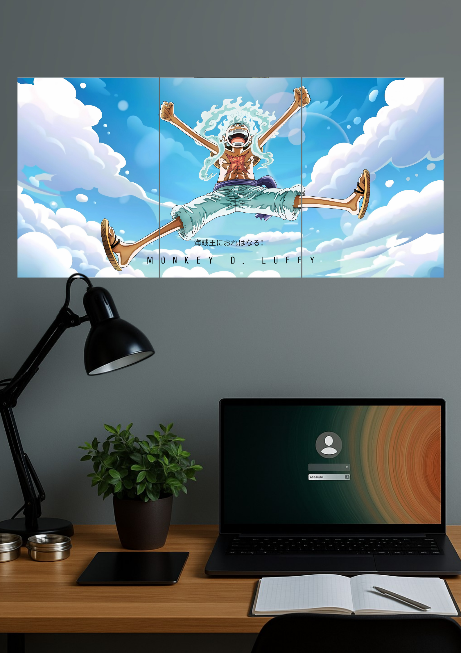 THE MONKEY D. LUFFY #01 | Anime Poster | Split Design Poster