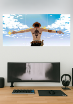 THE MONKEY D. LUFFY #02 | Anime Poster | Split Design Poster 