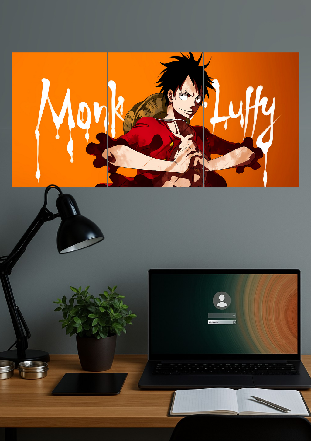 THE MONKEY D. LUFFY #03 | Anime Poster | Split Design Poster 