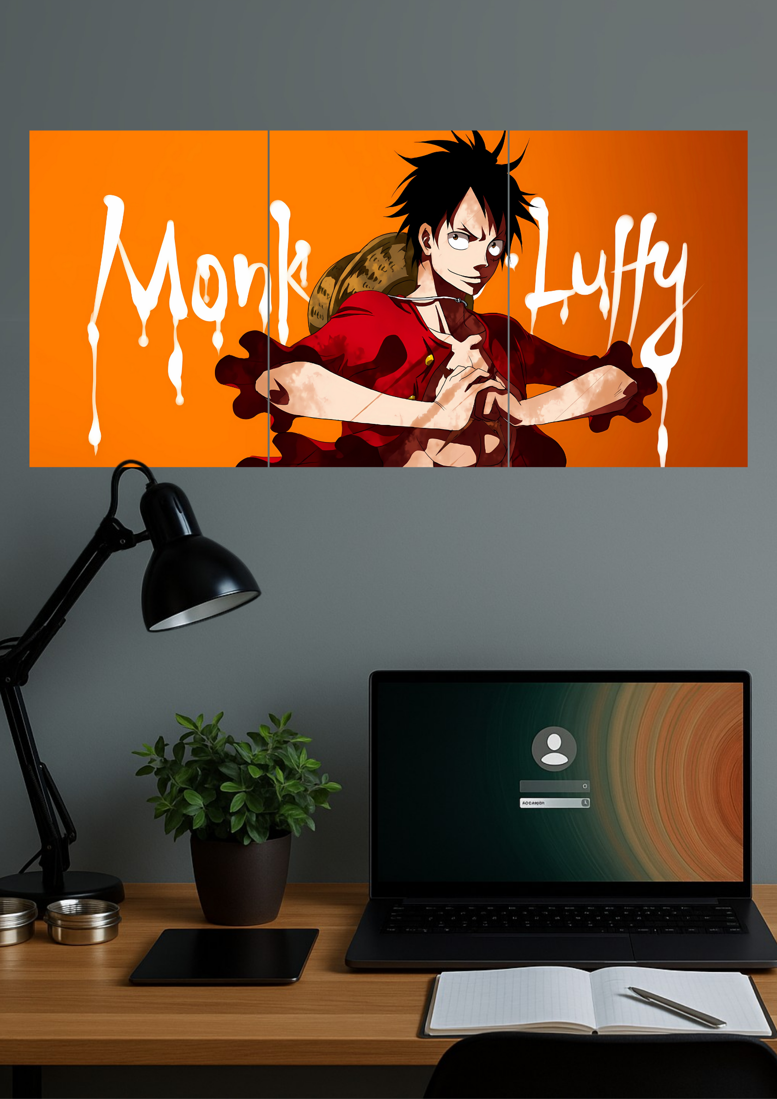 THE MONKEY D. LUFFY #03 | Anime Poster | Split Design Poster 