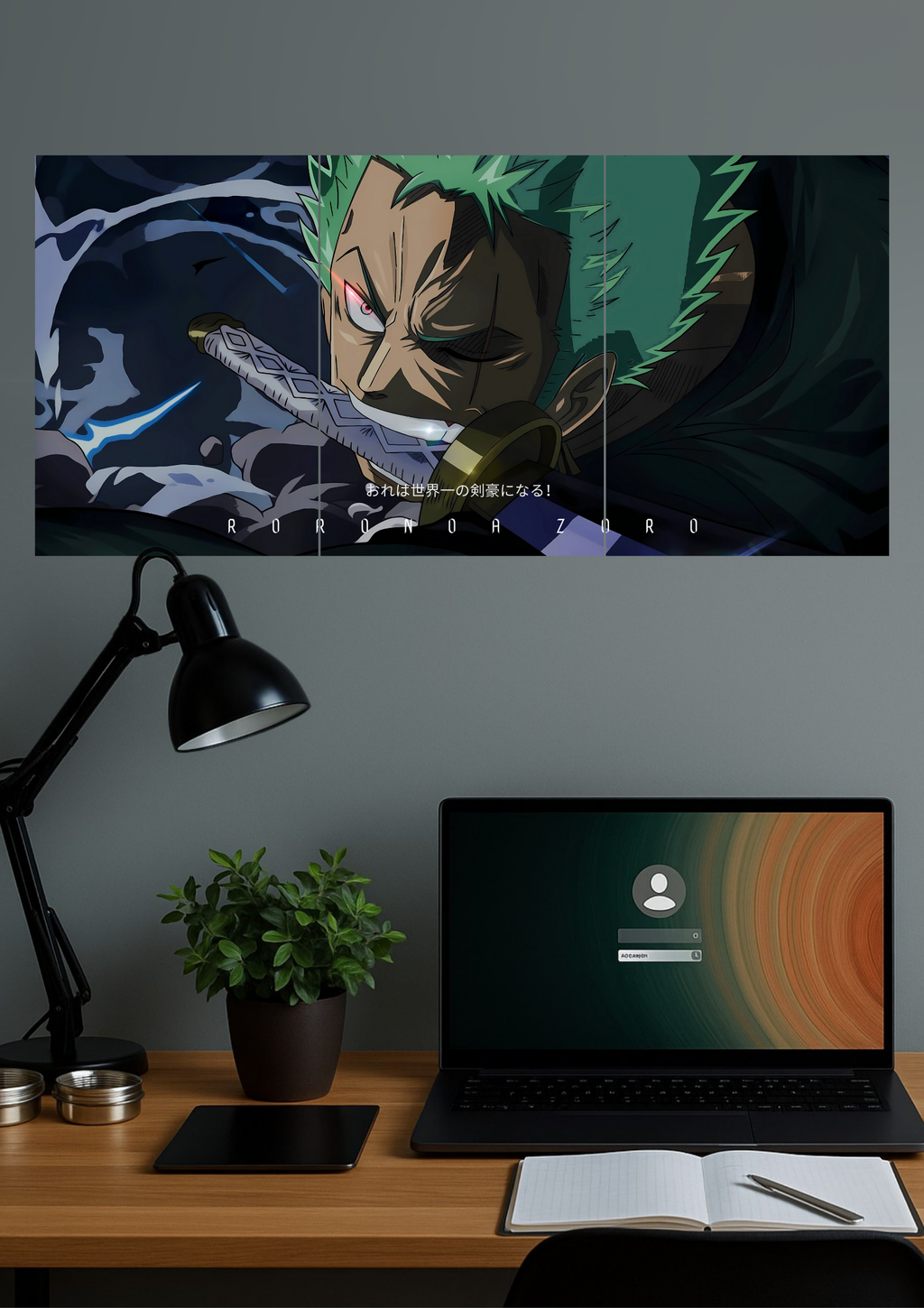 THE RORONOA ZORO #02 | Anime Poster | Split Design Poster