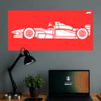 The Formula 1 Car Poster | Set of 3 Split Design Poster