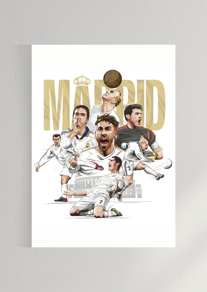 The Legends x Real Madrid Poster | Real Madrid Poster | Football Poster