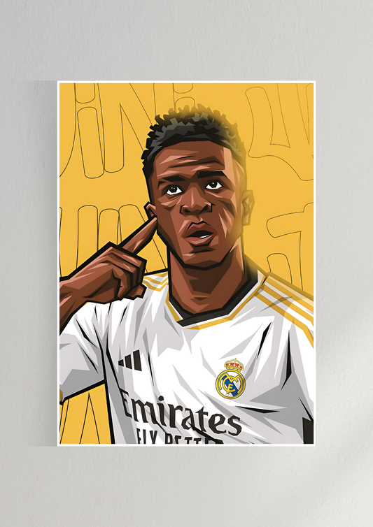 Vinicius Junior Art Poster | Vinicius Junior | Football Poster