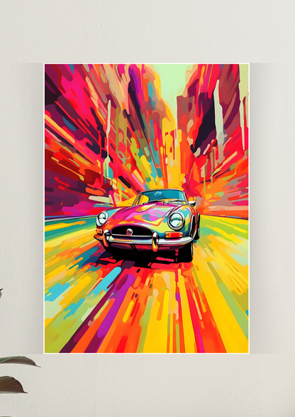 Vintage Art Car Poster | Car Posters