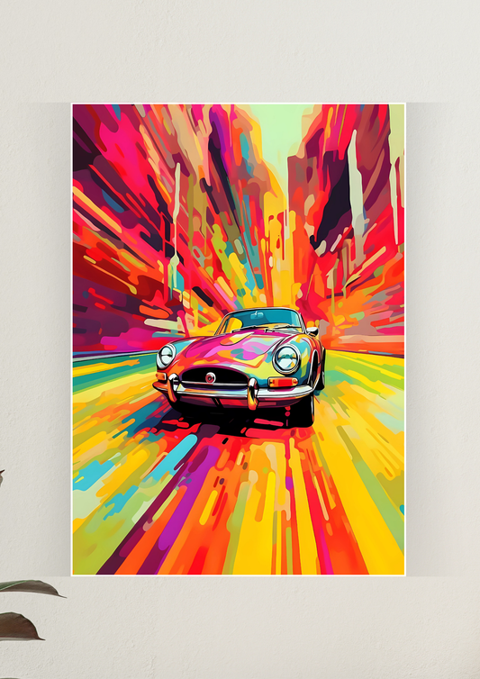 Vintage Art Car Poster | Car Posters
