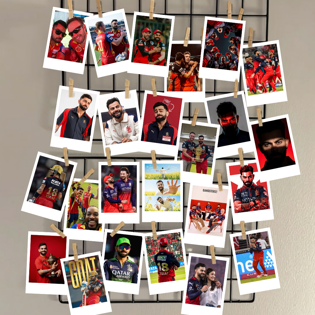 Virat Kohli 24 Pieces Mini Polaroid Set