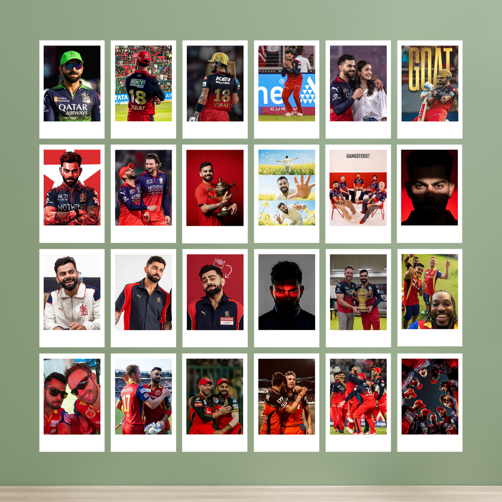 Virat Kohli 24 Pieces Mini Polaroid Set