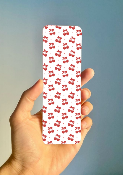 cherry bows bookmark