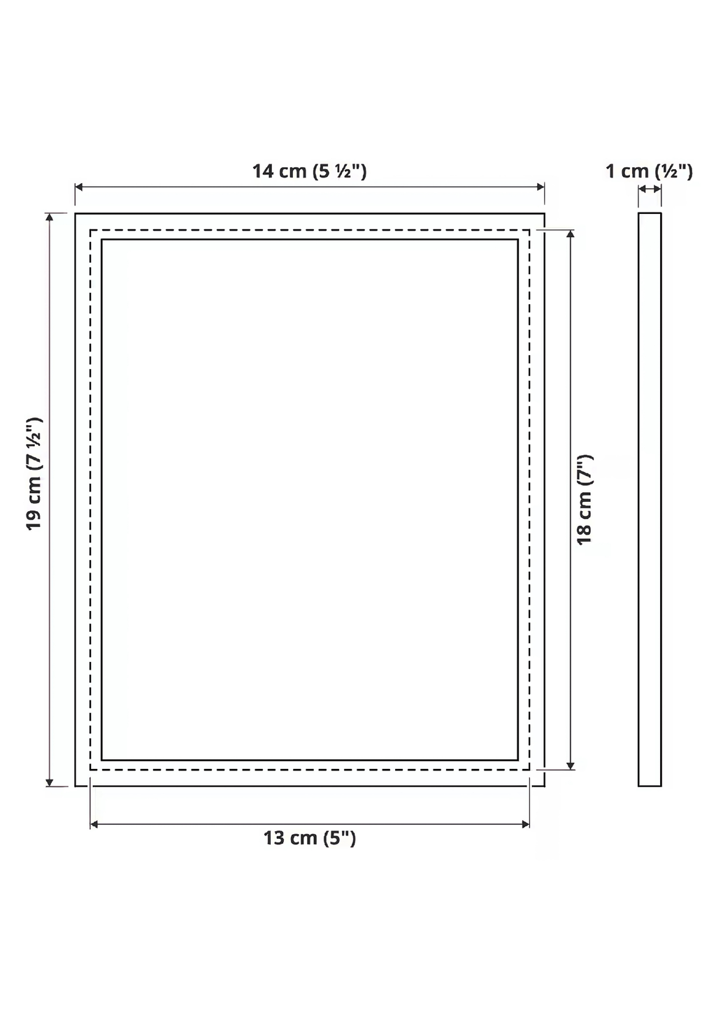 size chart of insta frames
