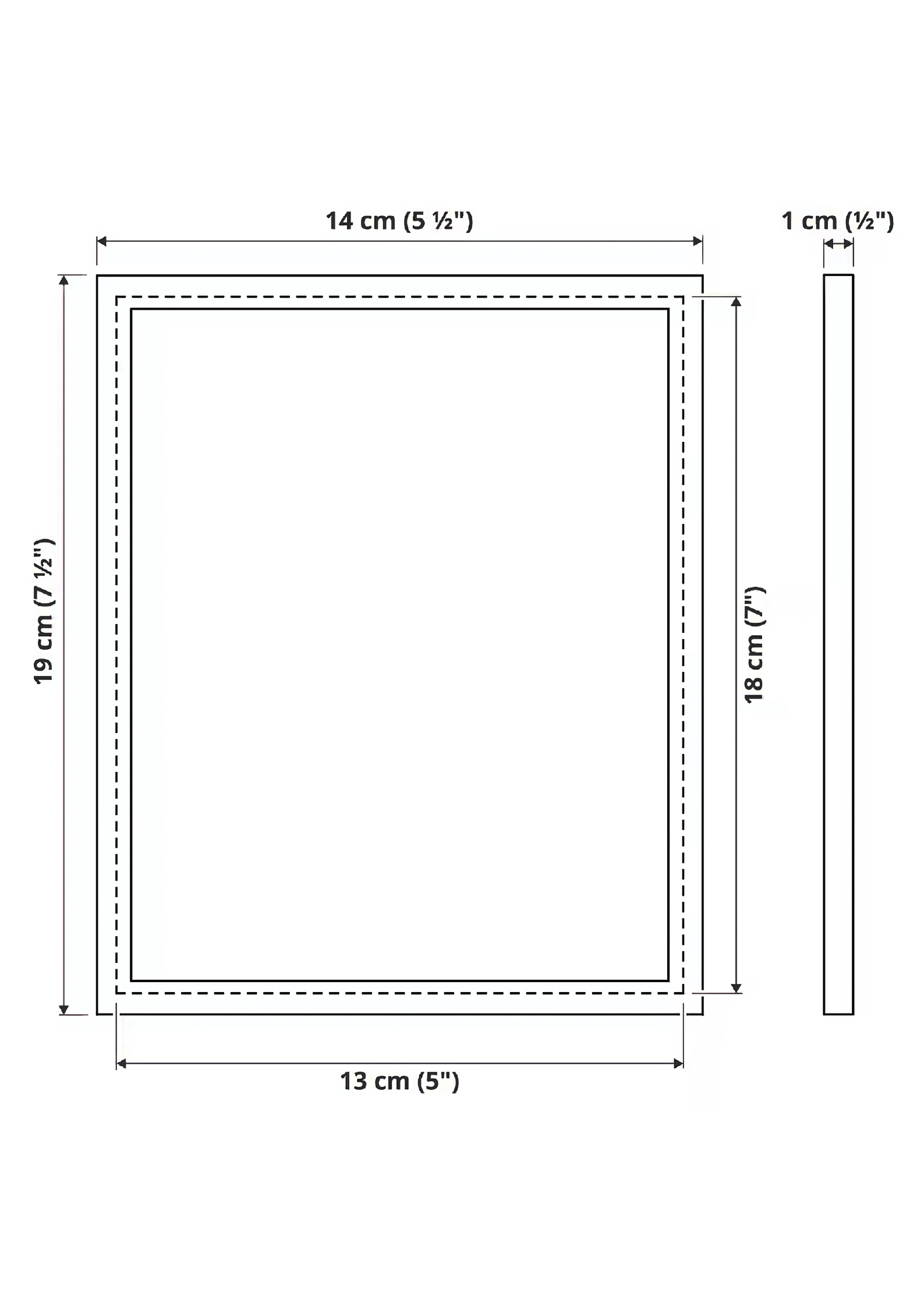 size chart of insta frames